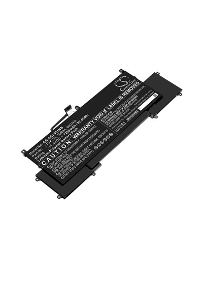 BTC-DEL951NB battery (7250 mAh 11.4 V, Black)