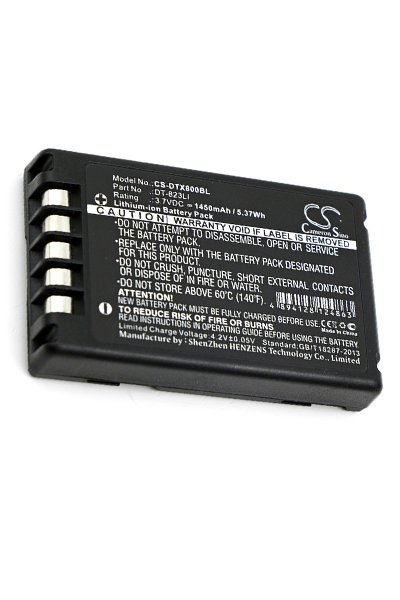 BTC-DTX800BL battery (1450 mAh 3.7 V, Black)