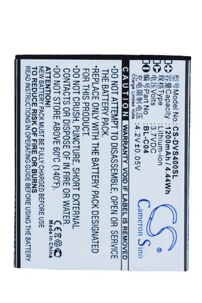 BTC-DVS400SL battery (1200 mAh 3.7 V)