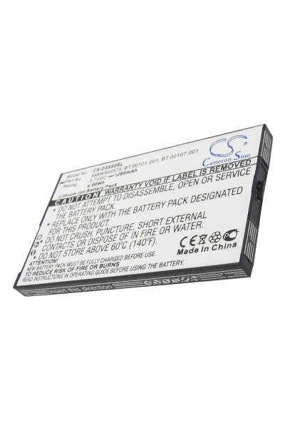BTC-DX650SL battery (1260 mAh 3.7 V)