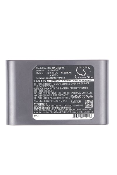 BTC-DYC830VX batterie (5000 mAh 21.6 V, Noir) - BatteryUpgrade