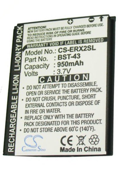 BTC-ERX2SL batería (950 mAh 3.7 V)
