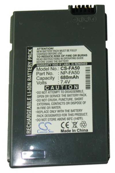BTC-FA50 battery (680 mAh 7.4 V, Gray)