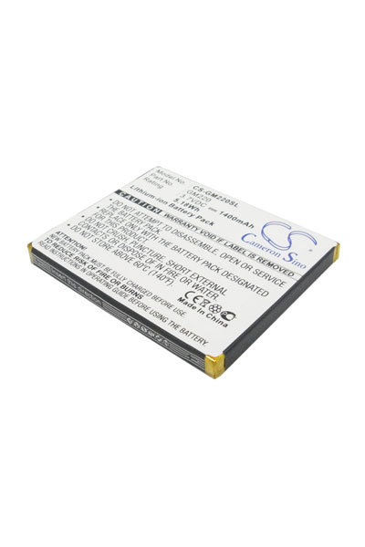 BTC-GM220SL battery (1400 mAh 3.7 V, Black)