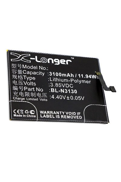 BTC-GNN901XL battery (3100 mAh 3.85 V, Black)