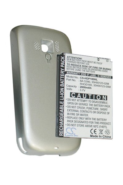 BTC-HDP180HL batería (2800 mAh 3.7 V, Plata)