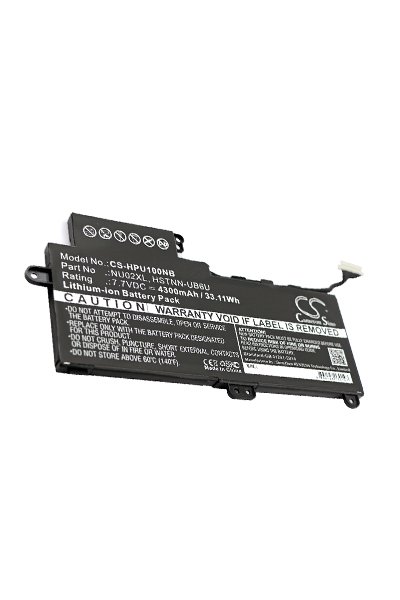 BTC-HPU100NB batería (4300 mAh 7.7 V, Negro)