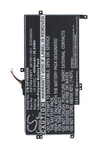 BTC-HPV600NB batteri (4050 mAh 14.8 V)