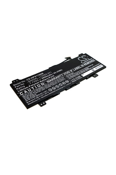 BTC-HPX118NB battery (5900 mAh 7.7 V, Black)