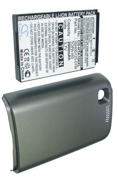 BTC-HTA100XL battery (2000 mAh 3.7 V, Metallic Gray)