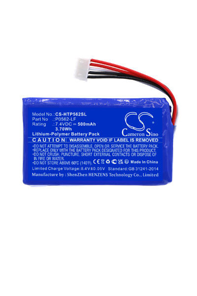 BTC-HTP562SL batteri (500 mAh 7.4 Blå) - BatteryUpgrade