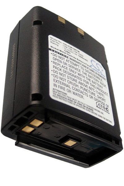 BTC-ICM166TW battery (1000 mAh 12.0 V, Black)