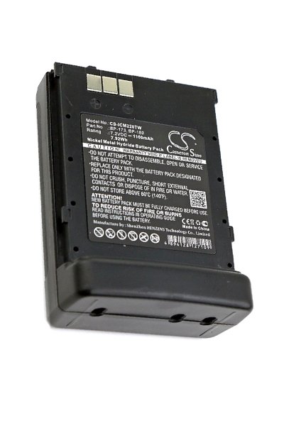 BTC-ICM220TW battery (1100 mAh 7.2 V, Black)