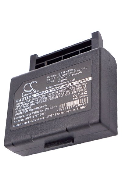 BTC-ICN200BL battery (1800 mAh 3.7 V, Black)