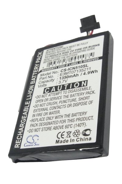 BTC-ICN510SL battery (1350 mAh 3.7 V, Black)