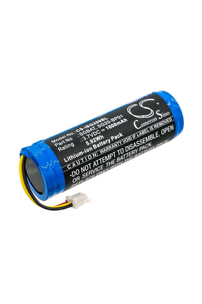 BTC-ISG200BL battery (1600 mAh 3.7 V, Black)