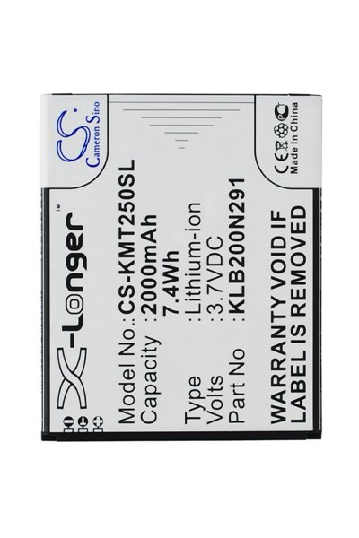 BTC-KMT250SL batterie (2000 mAh 3.7 V)