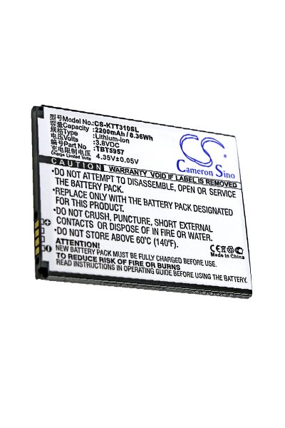 BTC-KTT310SL battery (2200 mAh 3.8 V, Black)
