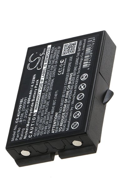 BTC-KUT691BL bateria (600 mAh 7.2 V)