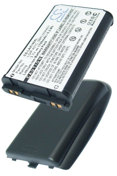 BTC-LAX140XL battery (1700 mAh 3.7 V, Black)
