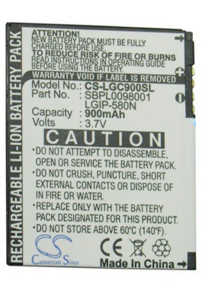 BTC-LGC900SL batterie (900 mAh 3.7 V)