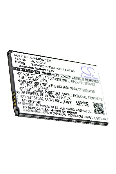 BTC-LKM250XL battery (2200 mAh 3.85 V, Black)