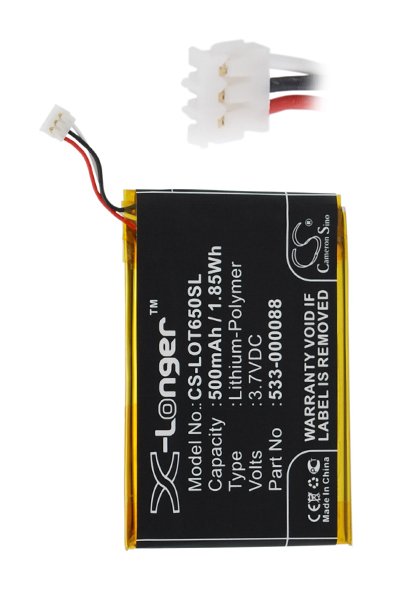 BTC-LOT650SL battery (500 mAh 3.7 V)