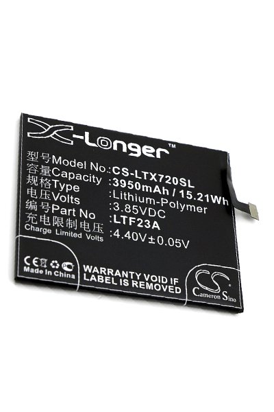 BTC-LTX720SL batería (3950 mAh 3.85 V, Negro)