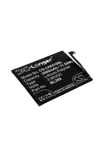 BTC-LVK510SL battery (3000 mAh 3.85 V, Black)