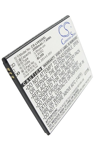 BTC-LVK920SL batteri (2000 mAh 3.7 V)