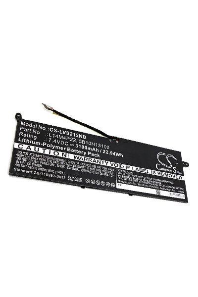 BTC-LVS212NB battery (3100 mAh 7.4 V, Black)