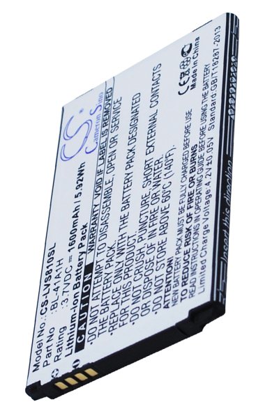 BTC-LVS810SL batterie (1600 mAh 3.7 V)