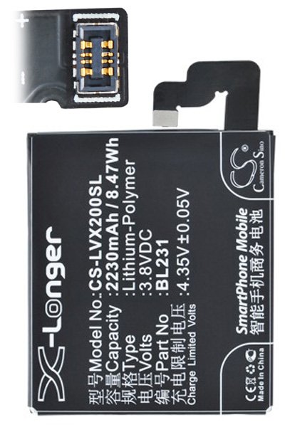 BTC-LVX200SL batería (2230 mAh 3.8 V)