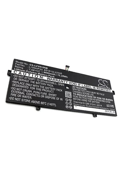 BTC-LVY910NB batería (8100 mAh 7.68 V, Negro)