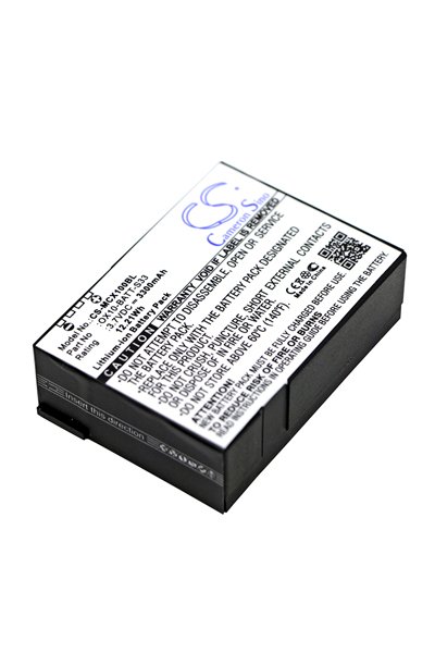 BTC-MCX100BL batería (3300 mAh 3.7 V, Negro)