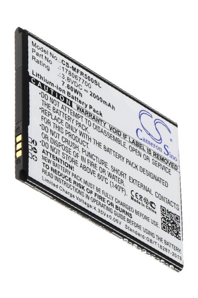 BTC-MFR500SL battery (2000 mAh 3.8 V)