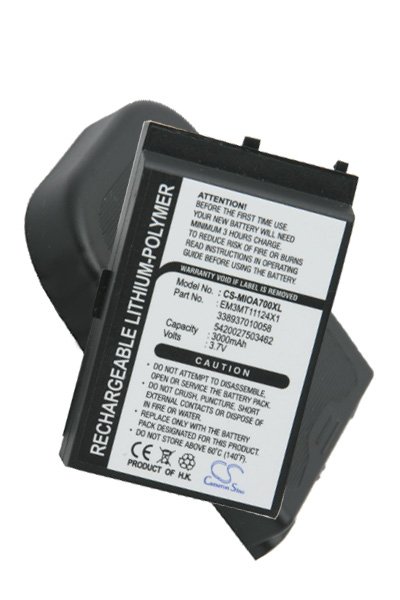 BTC-MIOA700XL akkumulátor (3000 mAh 3.7 V, Fekete)