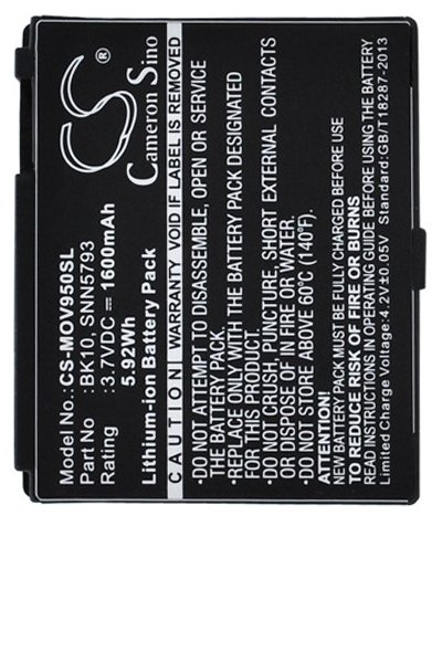 BTC-MOV950SL batteri (1600 mAh 3.7 V)