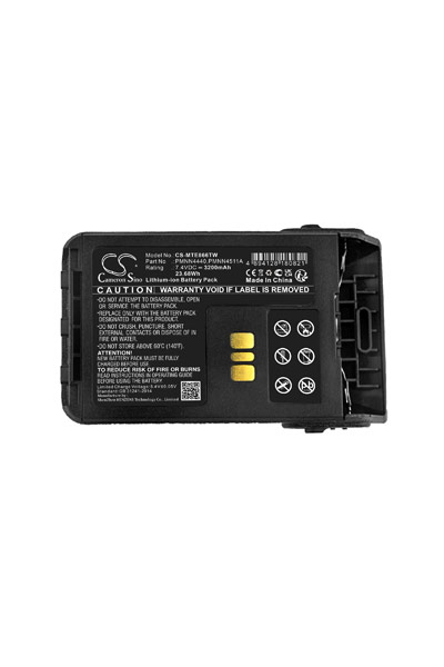 BTC-MTE866TW batería (3200 mAh 7.4 V, Negro)