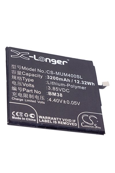 BTC-MUM400SL batterie (3200 mAh 3.85 V, Noir)