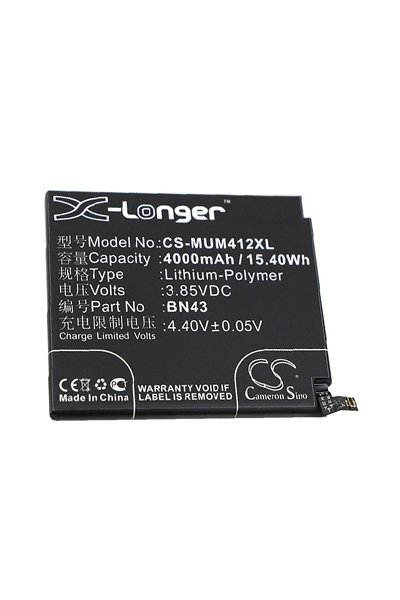 BTC-MUM412XL batterie (4000 mAh 3.85 V, Noir)