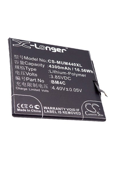 BTC-MUM440XL batterie (4300 mAh 3.85 V, Noir)