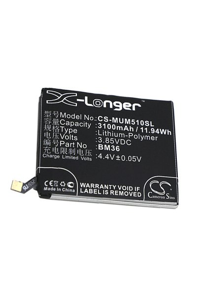 BTC-MUM510SL batteri (3100 mAh 3.85 V, Svart)