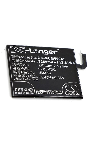 BTC-MUM600XL batterie (3350 mAh 3.85 V, Noir)