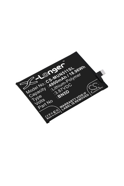 BTC-MUN511SL batterie (4900 mAh 3.87 V, Noir)