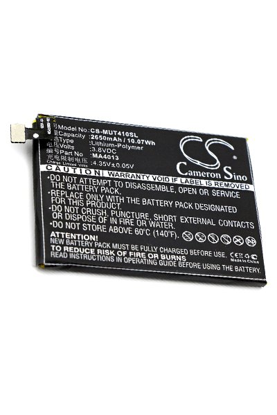 BTC-MUT410SL batería (2650 mAh 3.8 V, Negro)