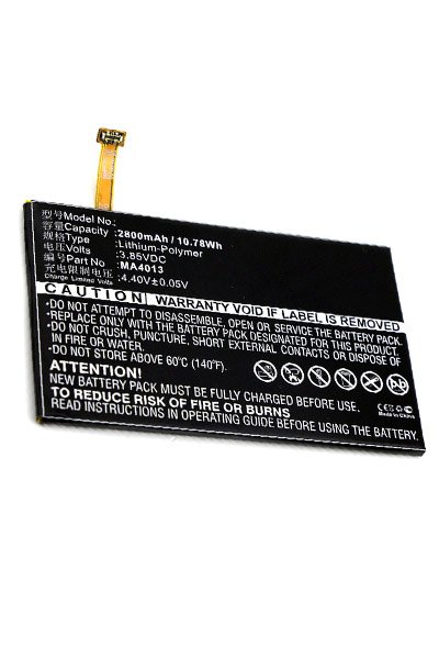 BTC-MUT600SL batería (2800 mAh 3.85 V, Negro)