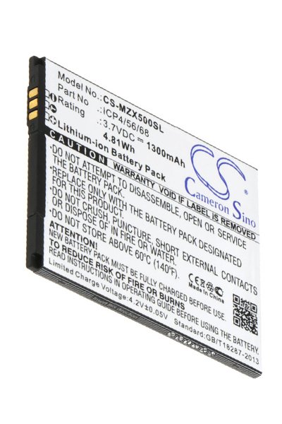 BTC-MZX500SL batteri (1300 mAh 3.7 V)