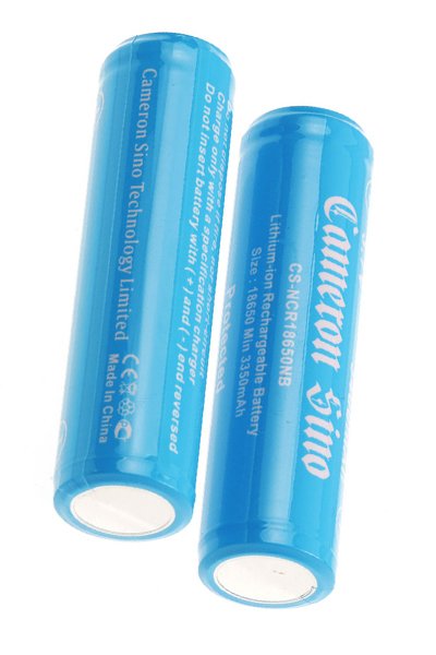  2x 18650 battery (3400 mAh, Rechargeable)