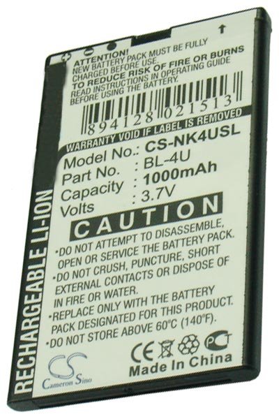 1000 mAh 3.7 V batería